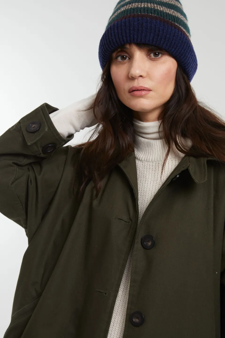 Fashion Mapoésie Bonnet Bowie Vert