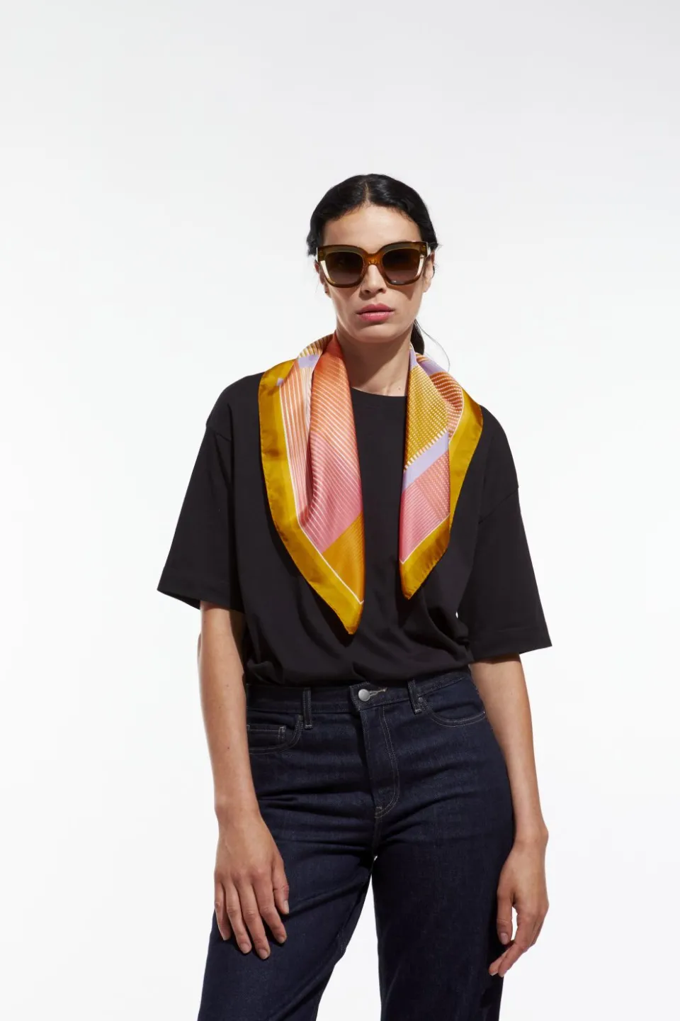 Fashion Mapoésie Carré Vibrant Orange