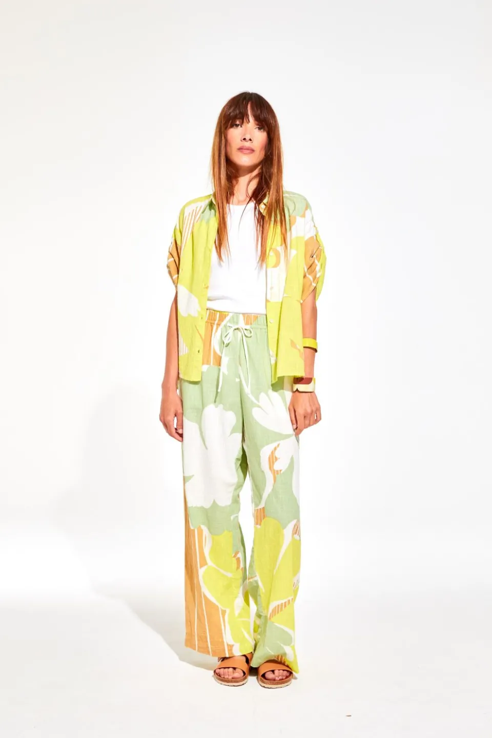 Hot Mapoésie Chemise Andrew Anemone Lime