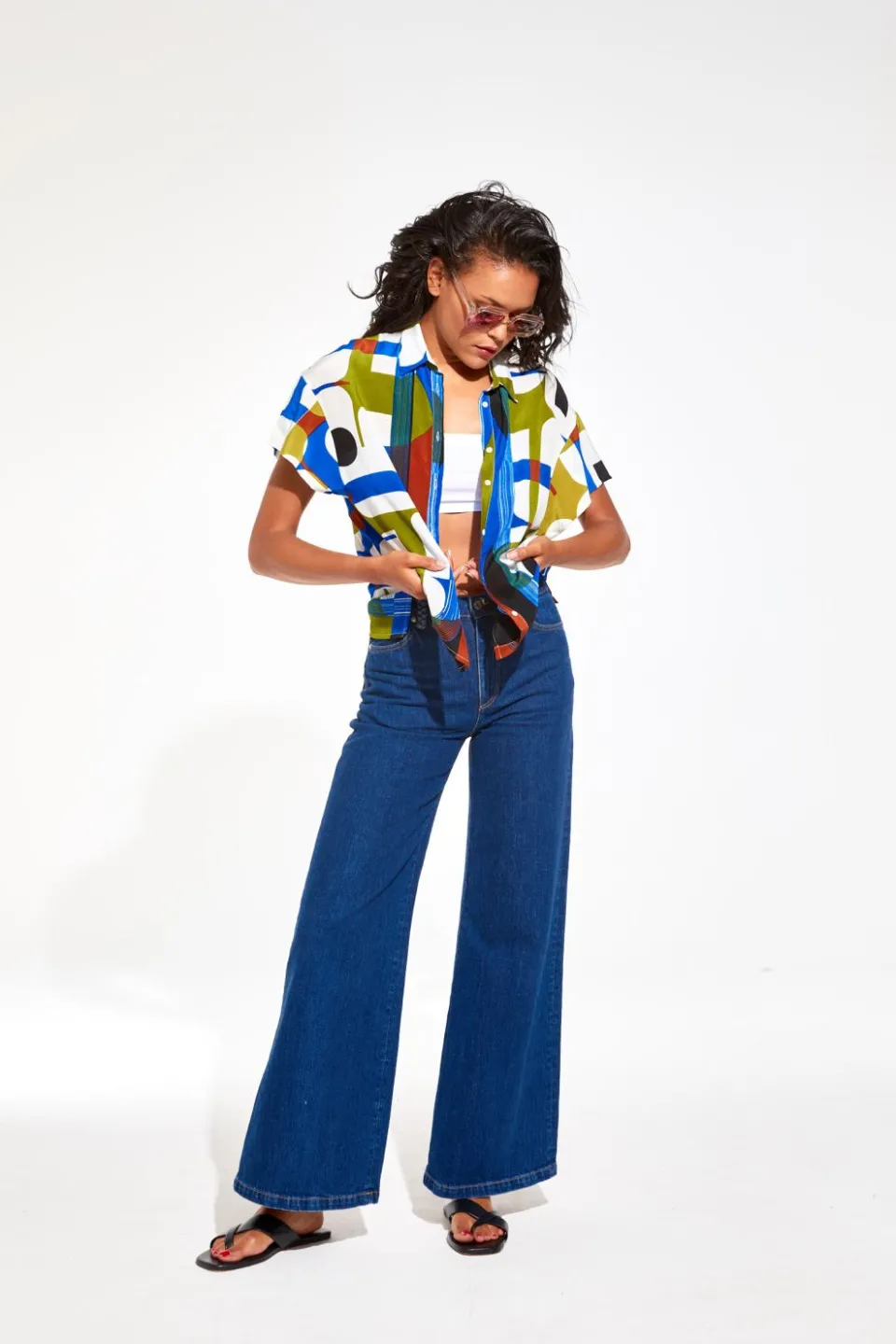 Clearance Mapoésie Chemise Andrew Calice Bleu