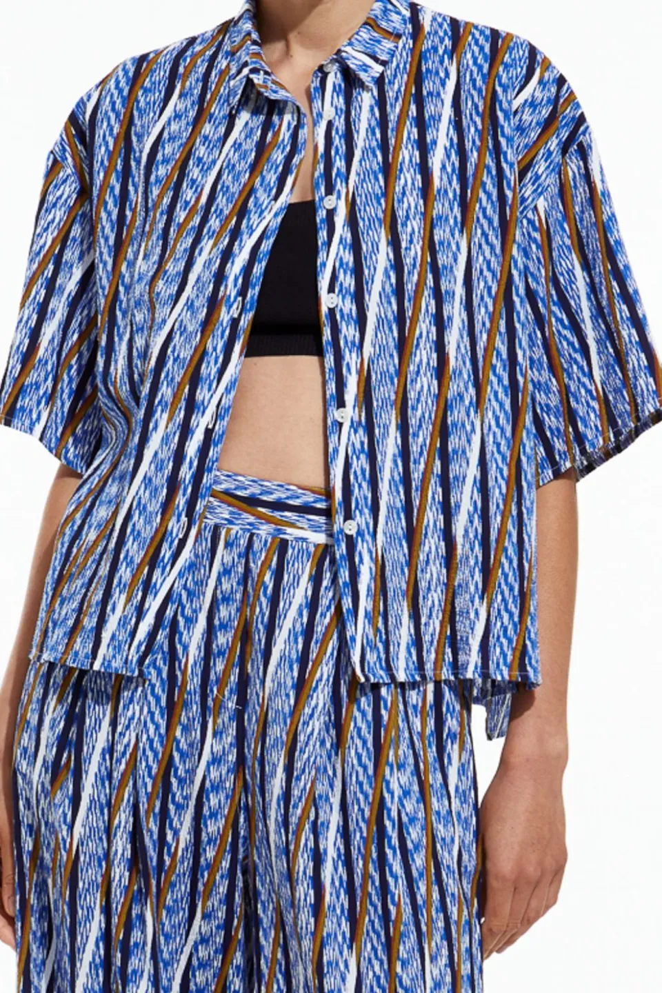 New Mapoésie Chemise Andrew Resonance Bleu