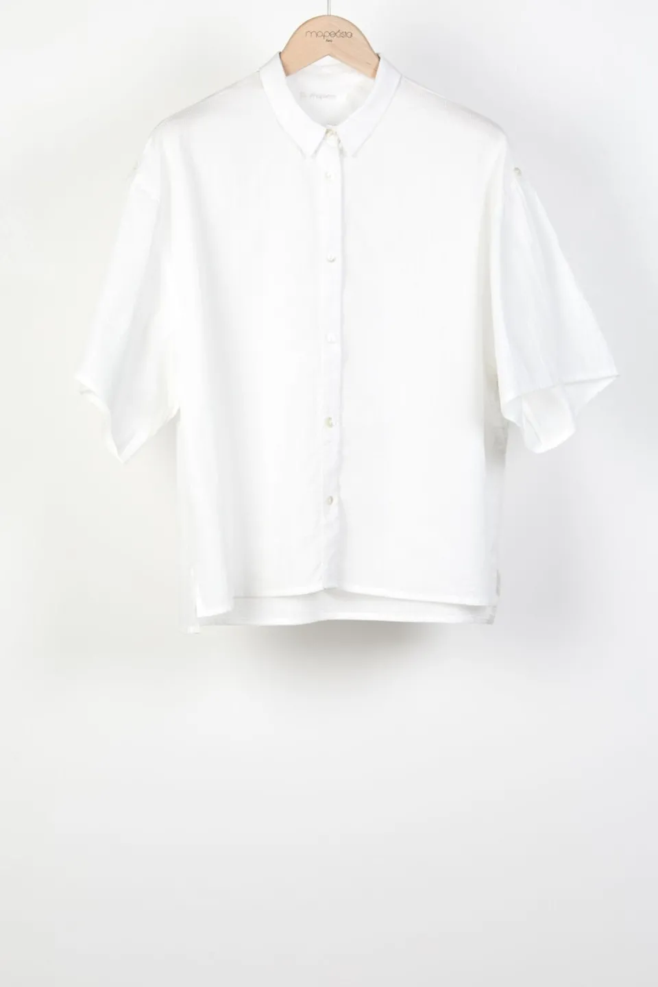 Best Mapoésie CHEMISE ANDREW RILEY BLANC