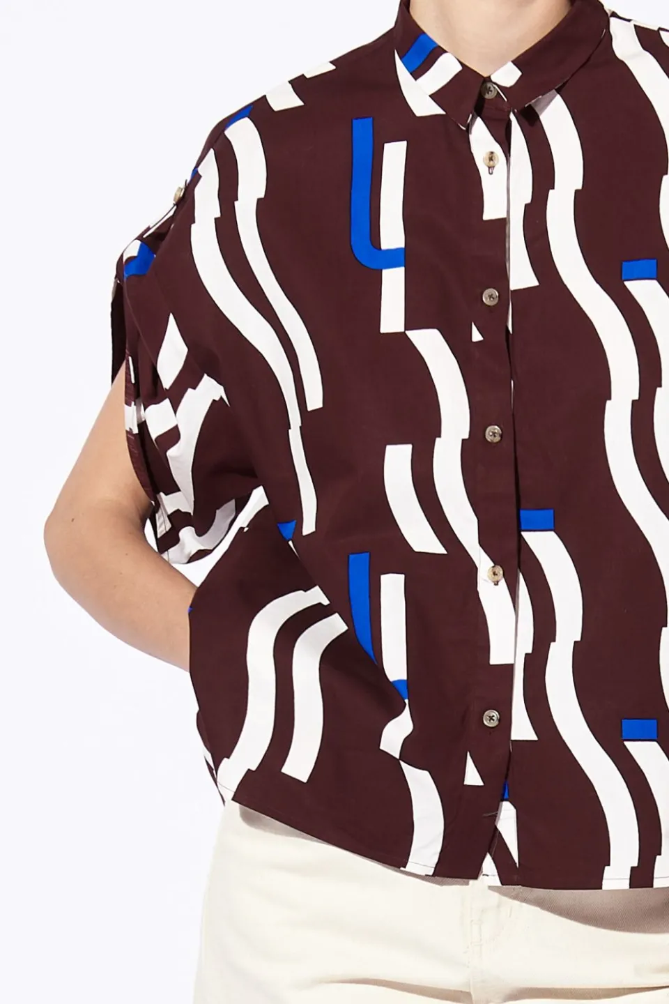 Hot Mapoésie CHEMISE ANDREW WAVE BORDEAUX