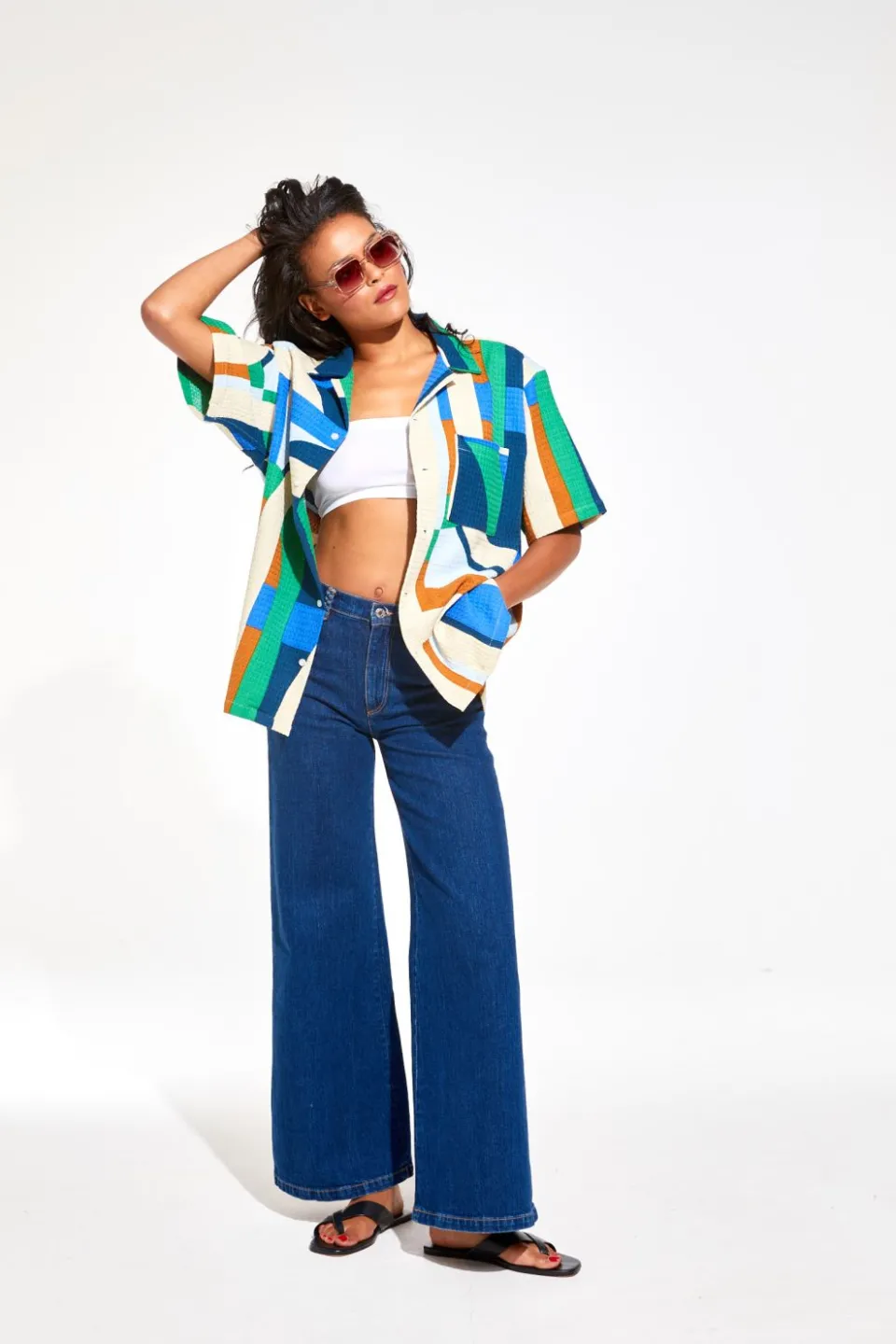 Outlet Mapoésie Chemise Homy Supersonic Bleu