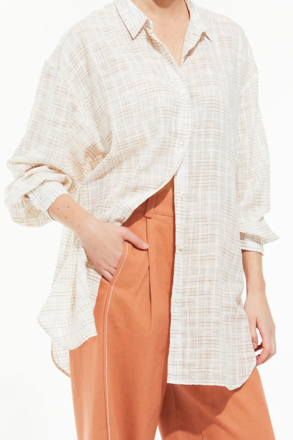 Online Mapoésie Chemise Marcel Trema Ecru