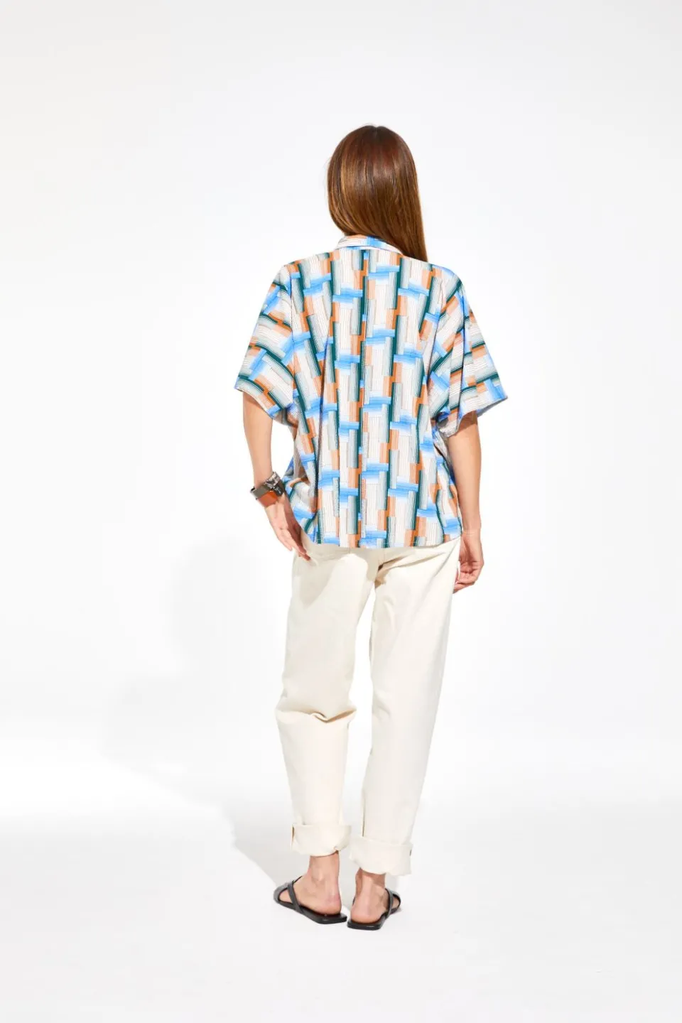 Online Mapoésie Chemise Nora Echo Bleu