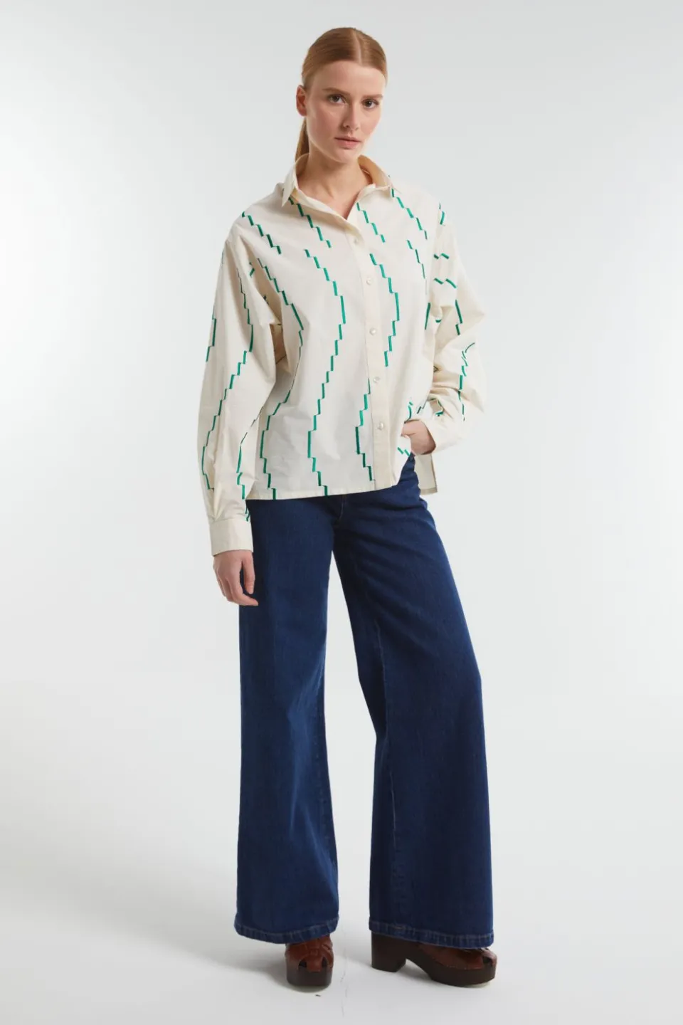 Outlet Mapoésie Chemise Rosalie Calder Ecru