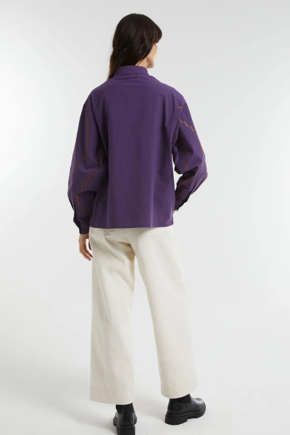 Outlet Mapoésie Chemise Rosalie Calder Violet