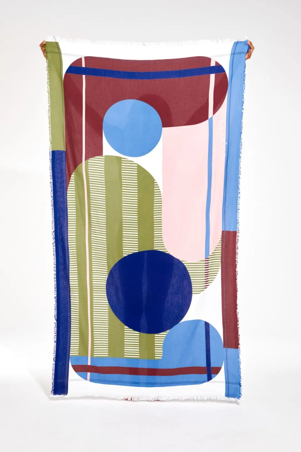 Sale Mapoésie Drap De Plage Abstract Kaki Rose
