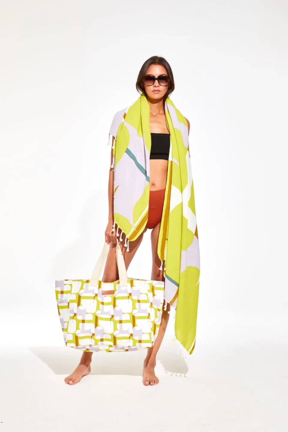 Hot Mapoésie Drap De Plage Chance Lime
