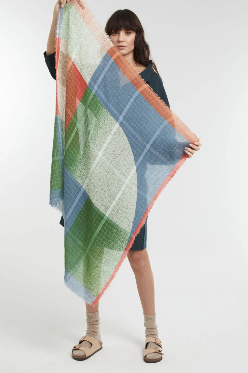 Hot Mapoésie Foulard Astral Petrole
