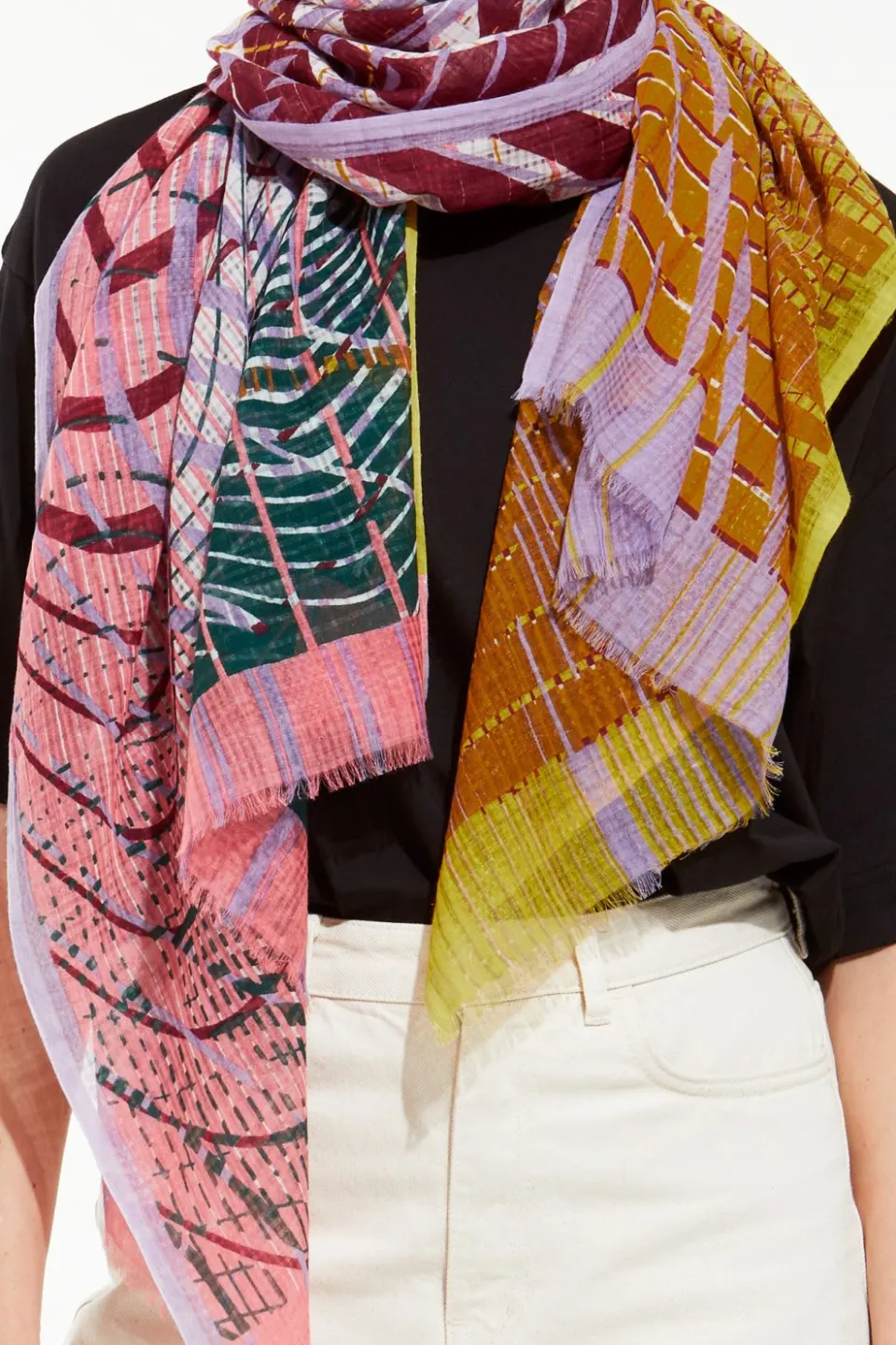 New Mapoésie Foulard Cosmique Multico
