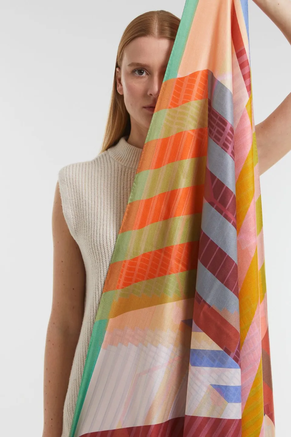 Fashion Mapoésie Foulard Dédale Multico
