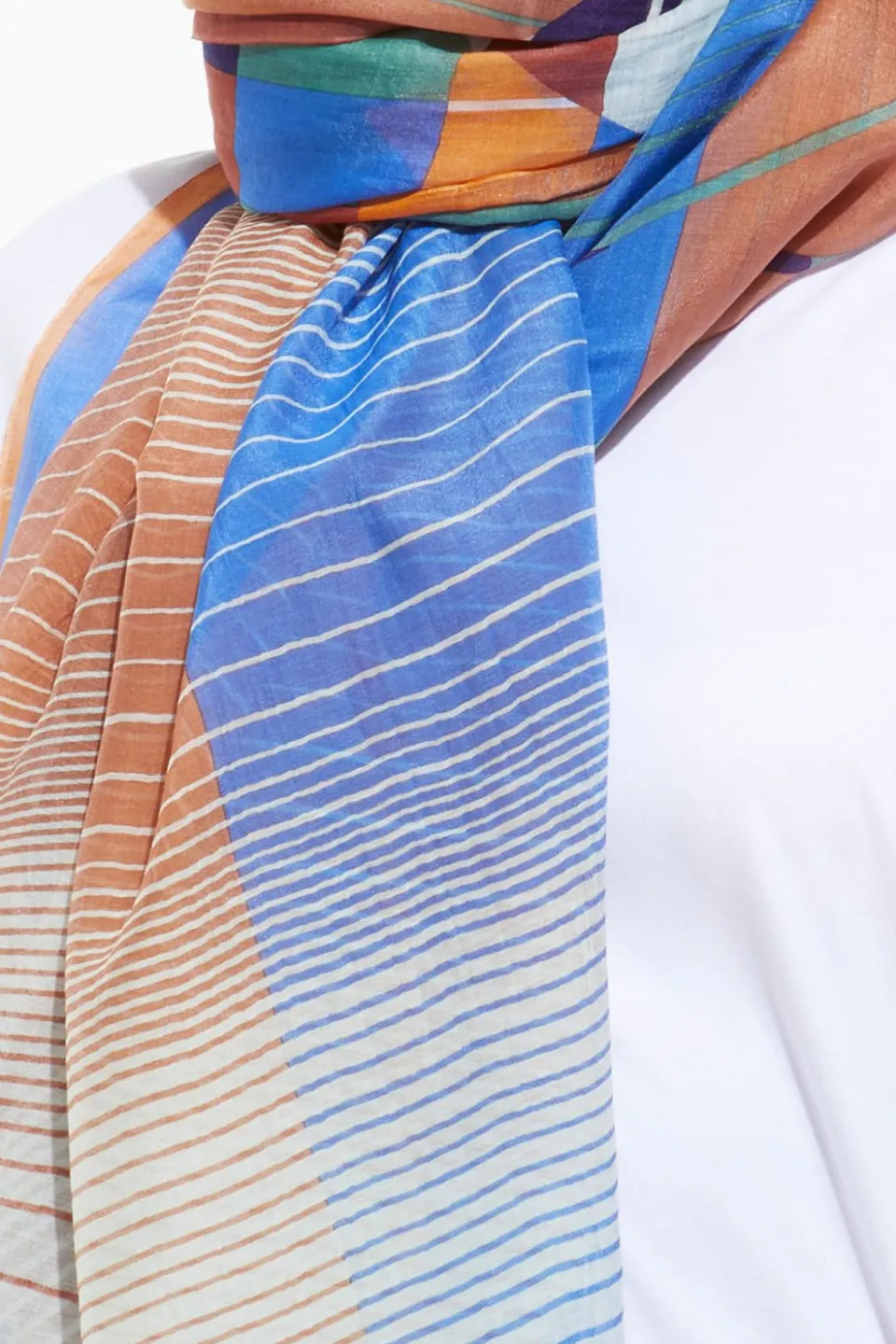 Hot Mapoésie Foulard Eclipse Bleu