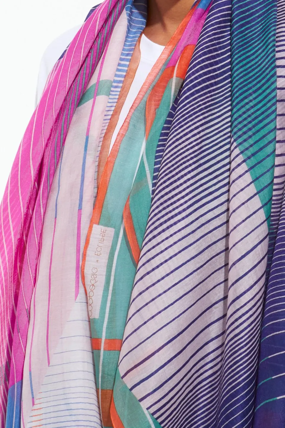 New Mapoésie Foulard Eclipse Rose Flash