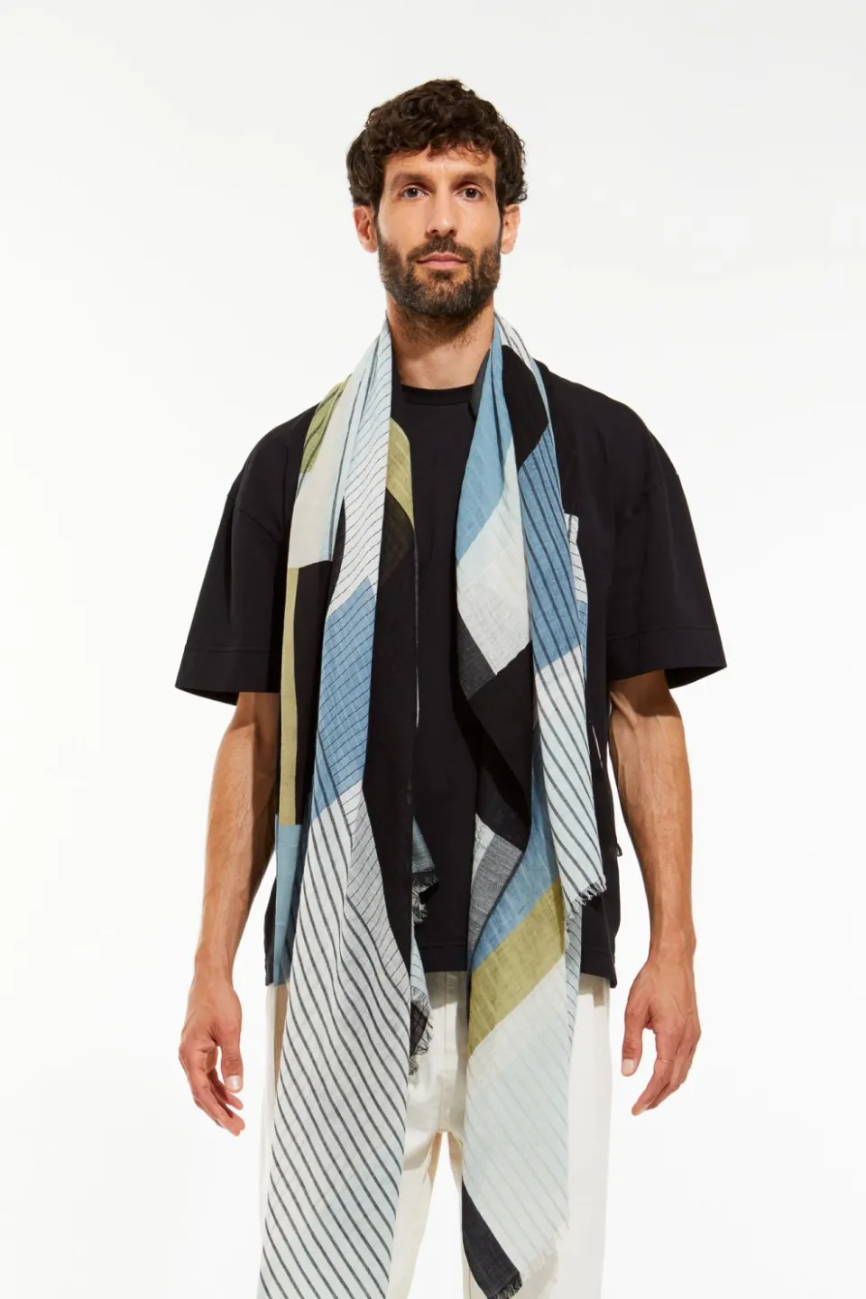 Sale Mapoésie Foulard Namibie Sauge