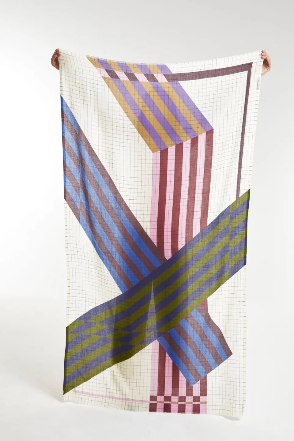 Outlet Mapoésie Foulard Shibuya Bleu Kaki
