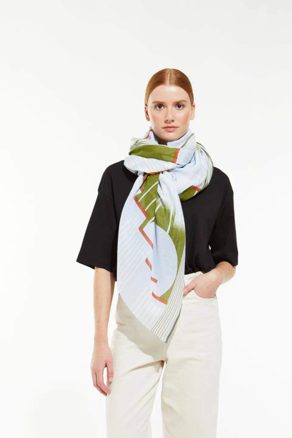 Best Mapoésie Foulard Soleil Levant Kaki