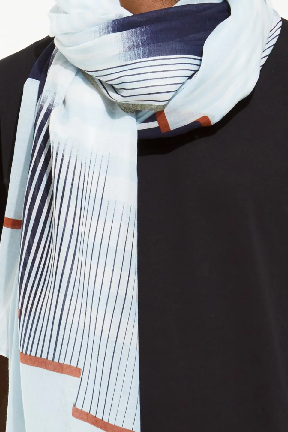 Outlet Mapoésie Foulard Soleil Levant Marine