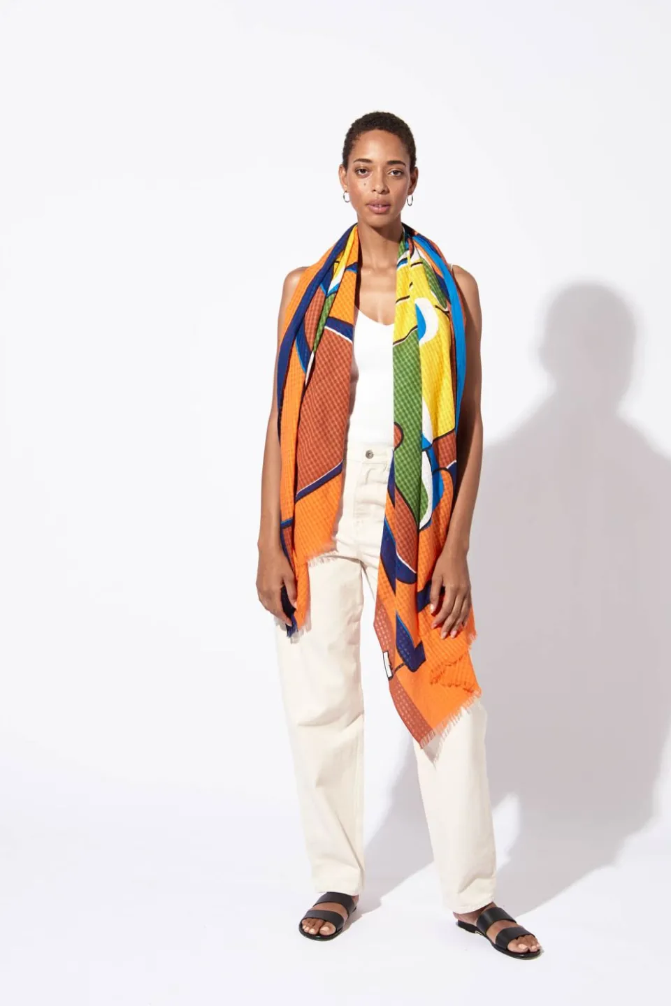 Clearance Mapoésie FOULARD AMOUR ORANGE