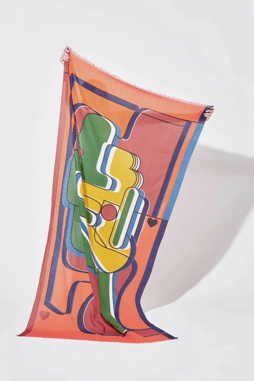 Clearance Mapoésie FOULARD AMOUR ORANGE