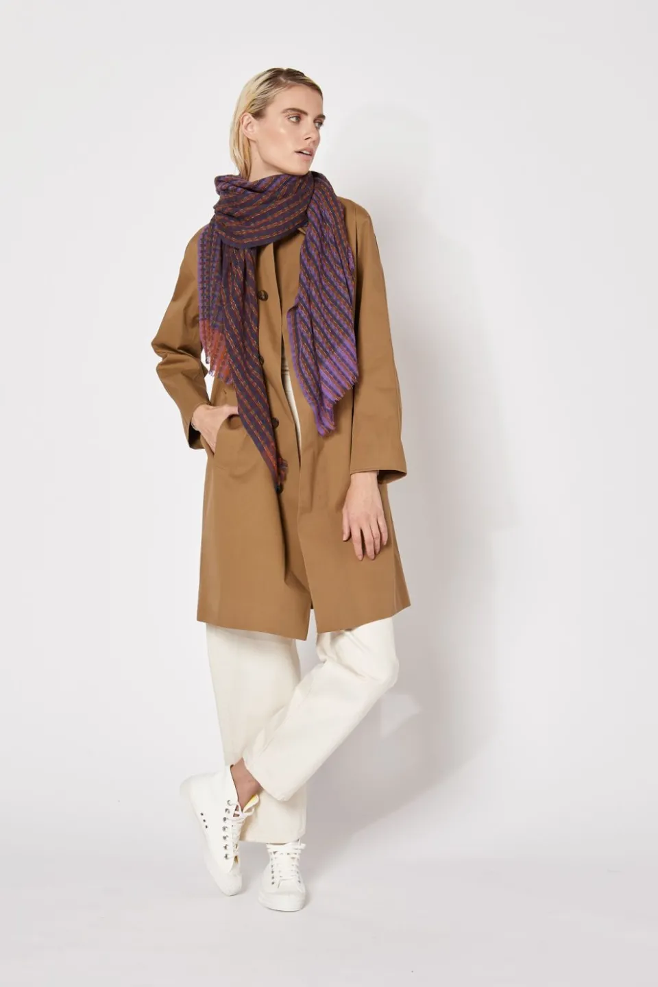 Fashion Mapoésie FOULARD AVENTURE VIOLET