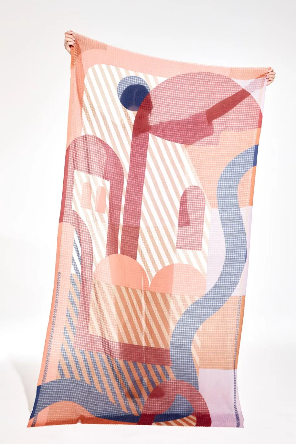 Online Mapoésie Foulard Carte Postale Brun