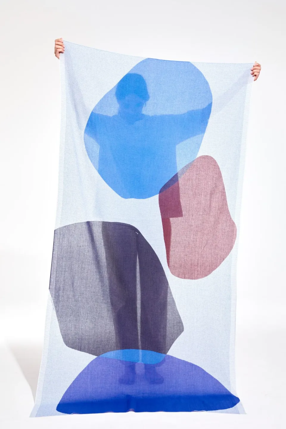 Discount Mapoésie Foulard Galet Bleu