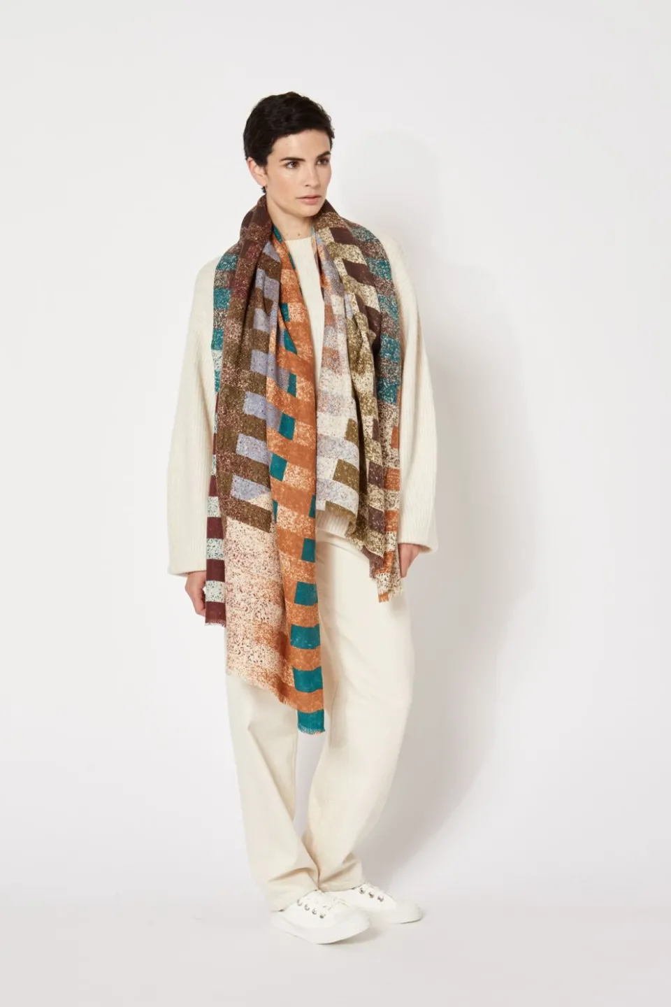 Best Mapoésie FOULARD MUSICAL BRUN