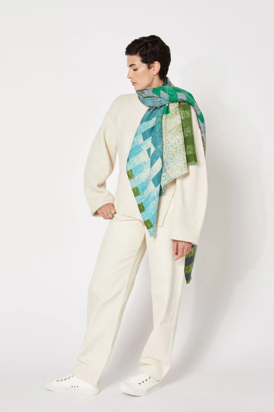 Discount Mapoésie FOULARD MUSICAL MENTHE