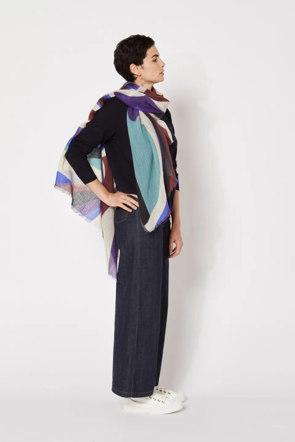 Online Mapoésie FOULARD NEW WAVE ULTRA VIOLET