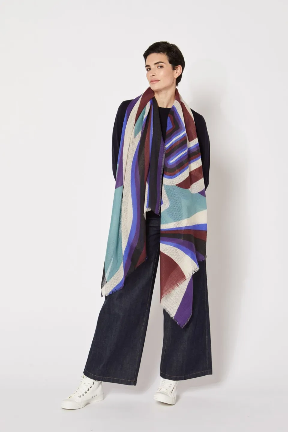 Online Mapoésie FOULARD NEW WAVE ULTRA VIOLET