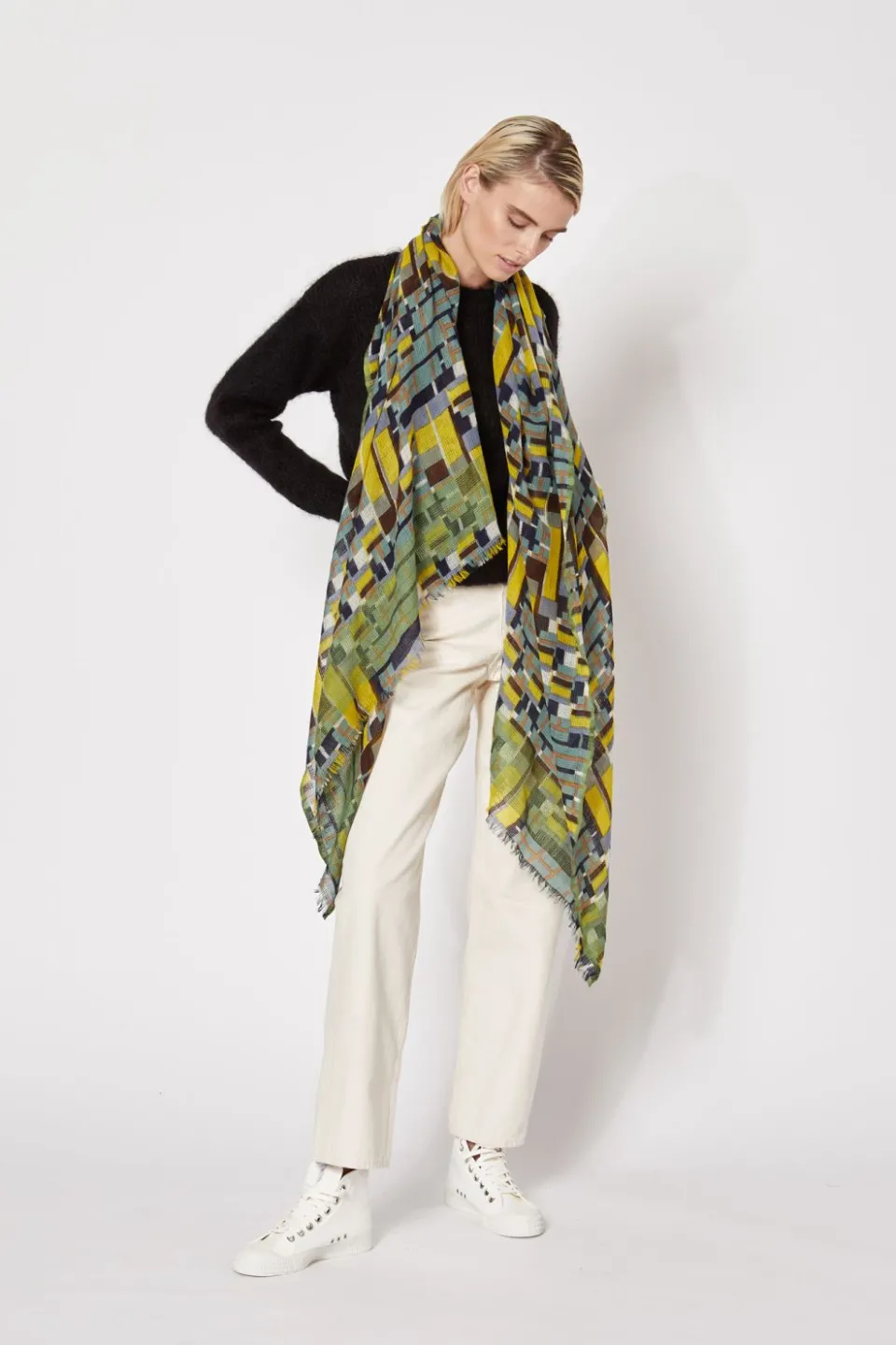 Online Mapoésie FOULARD OCTAVE FUMÉE