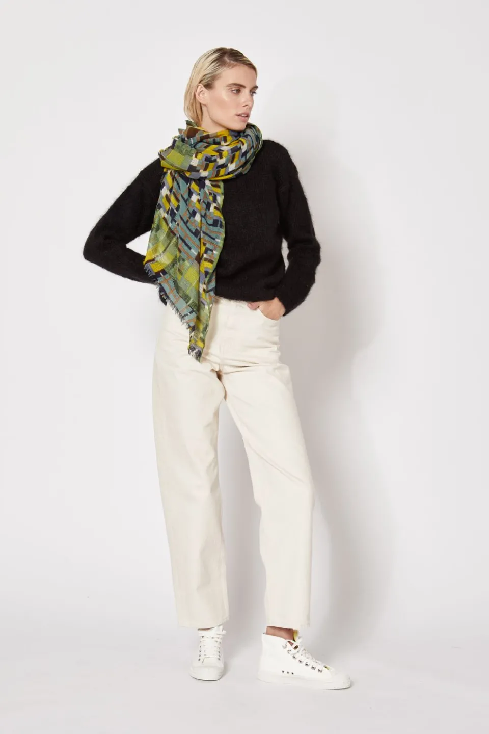 Online Mapoésie FOULARD OCTAVE FUMÉE