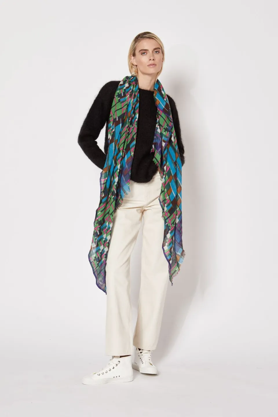 Discount Mapoésie FOULARD OCTAVE MENTHE