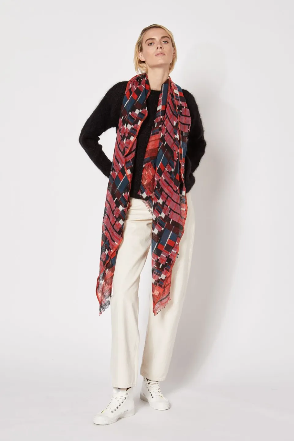 Hot Mapoésie FOULARD OCTAVE ROSE