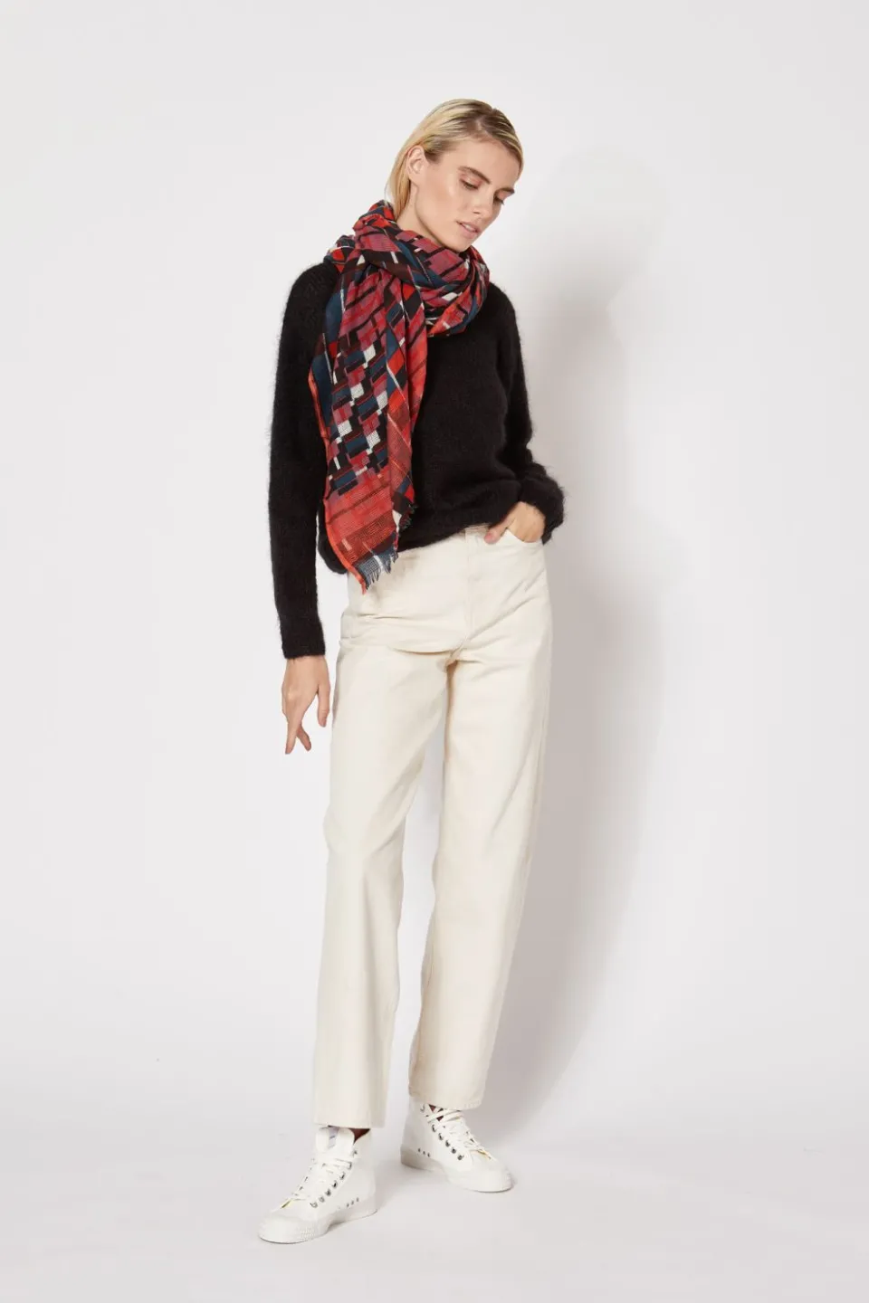 Hot Mapoésie FOULARD OCTAVE ROSE