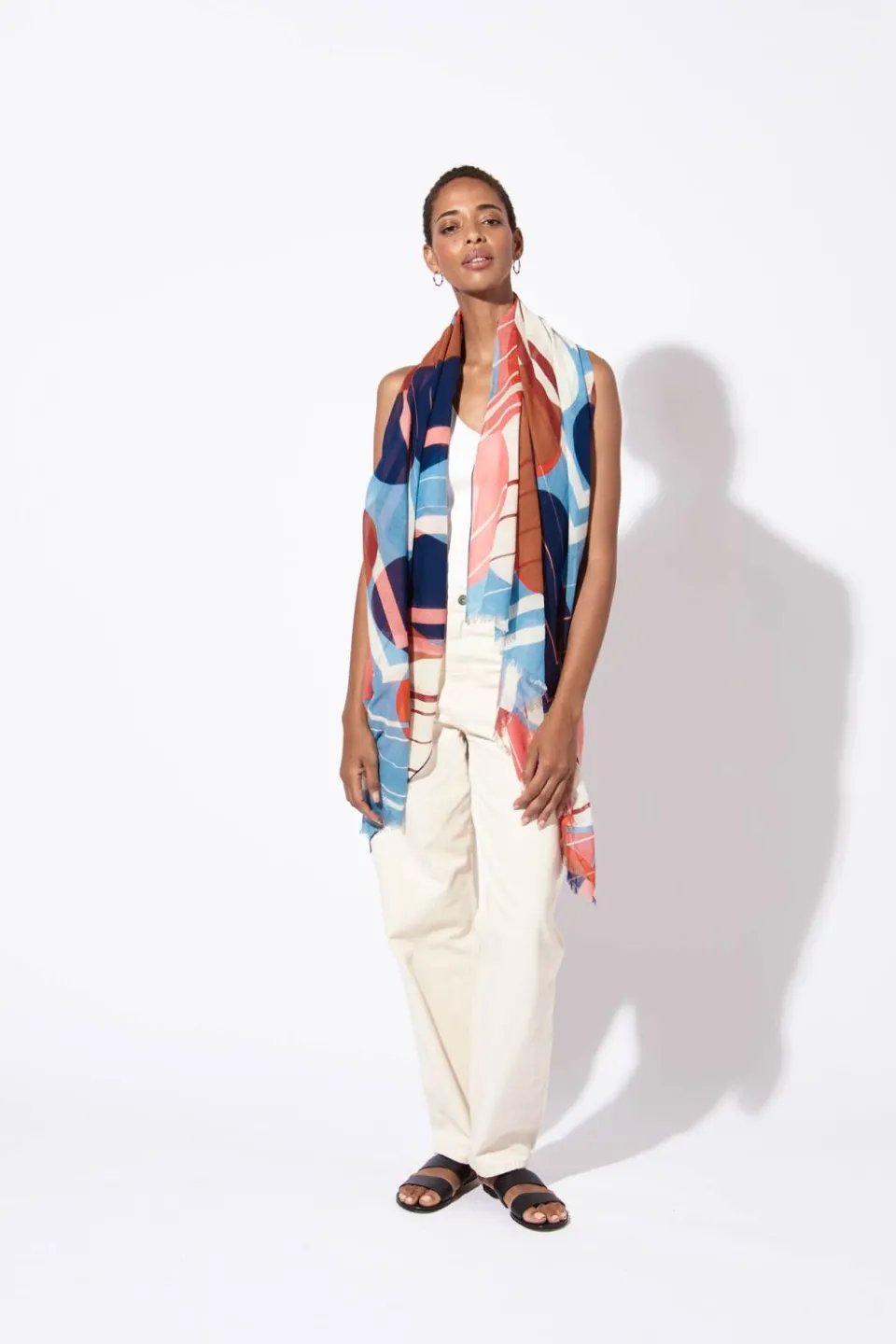 Online Mapoésie FOULARD PRINTEMPS TAN