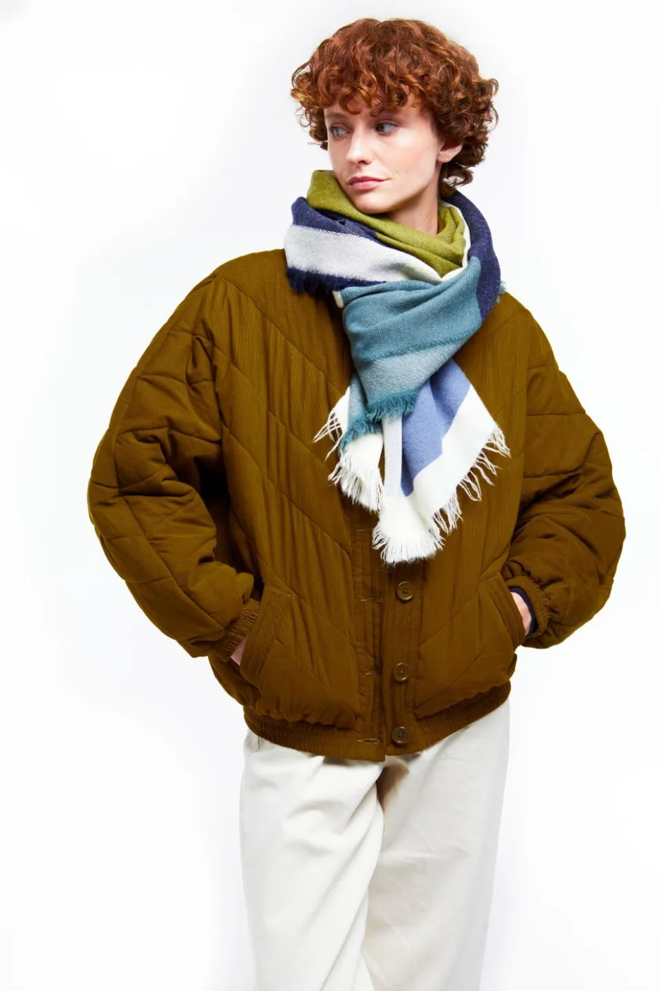 Sale Mapoésie Foulard Suzon Kaki Vert