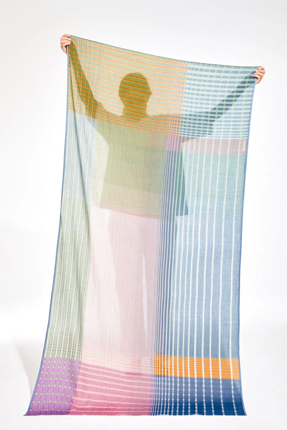 Outlet Mapoésie Foulard Vibrant Bleu Violet