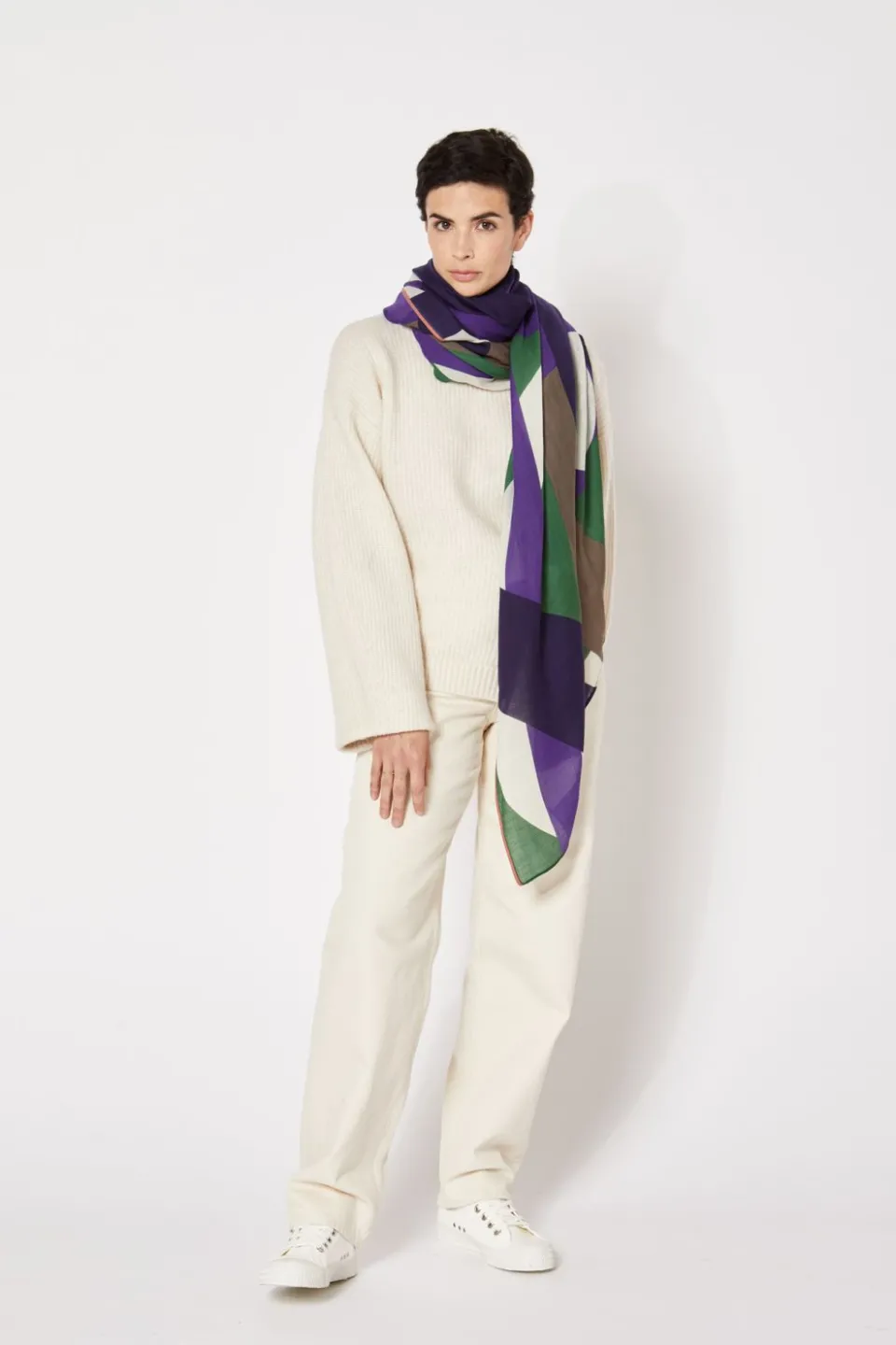 New Mapoésie FOULARD VISION VERT