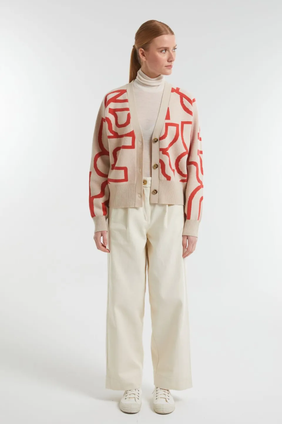 New Mapoésie Gilet Claude Lyrique Ecru