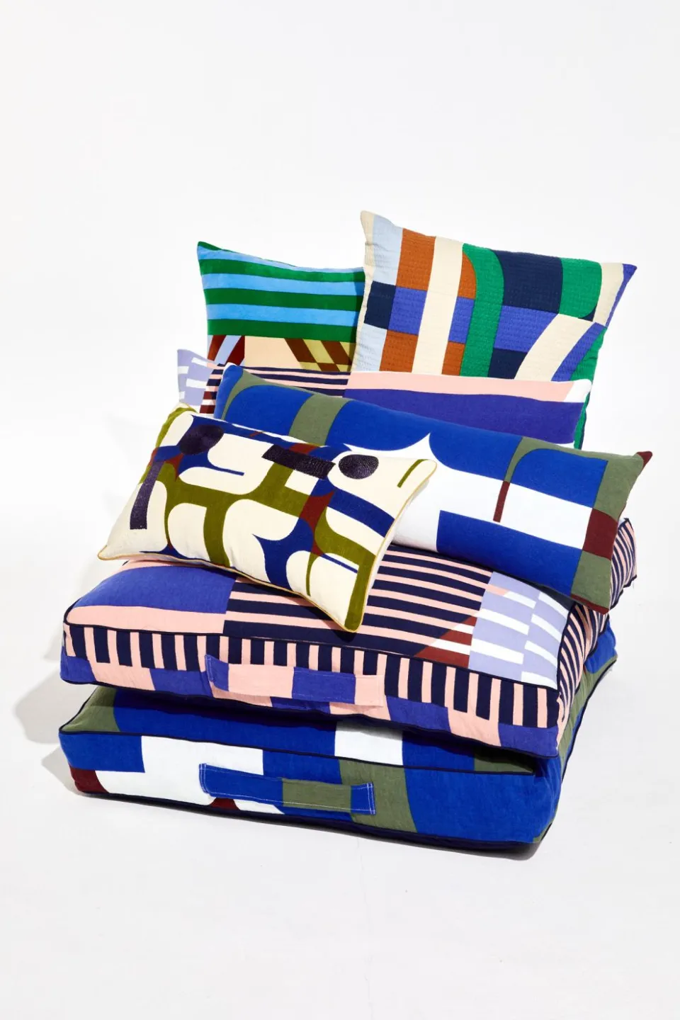 Fashion Mapoésie Housse de Coussin Calice Bleu 30/50Cm