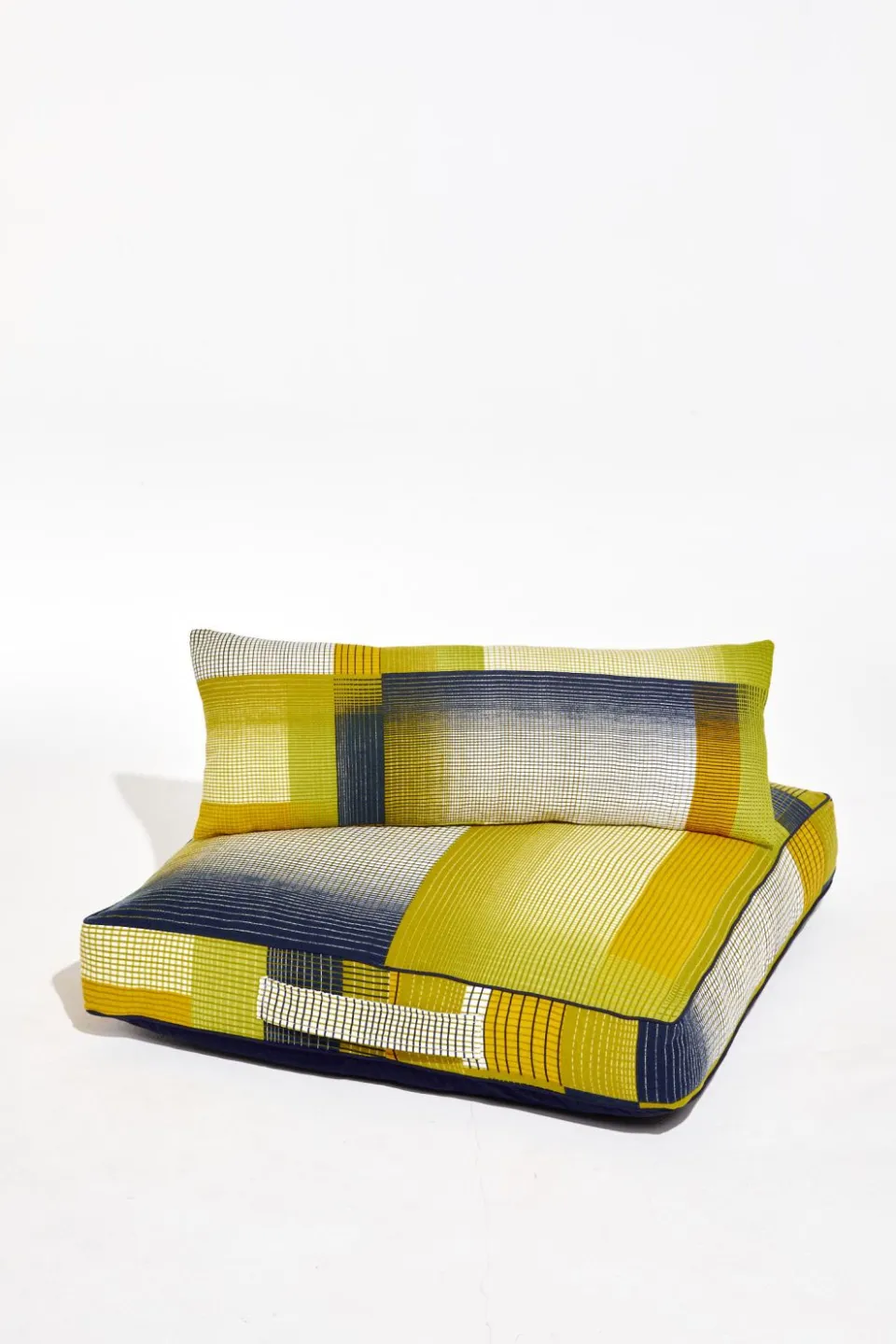 New Mapoésie Housse de Coussin De Sol Echo Lime 80/80/12Cm
