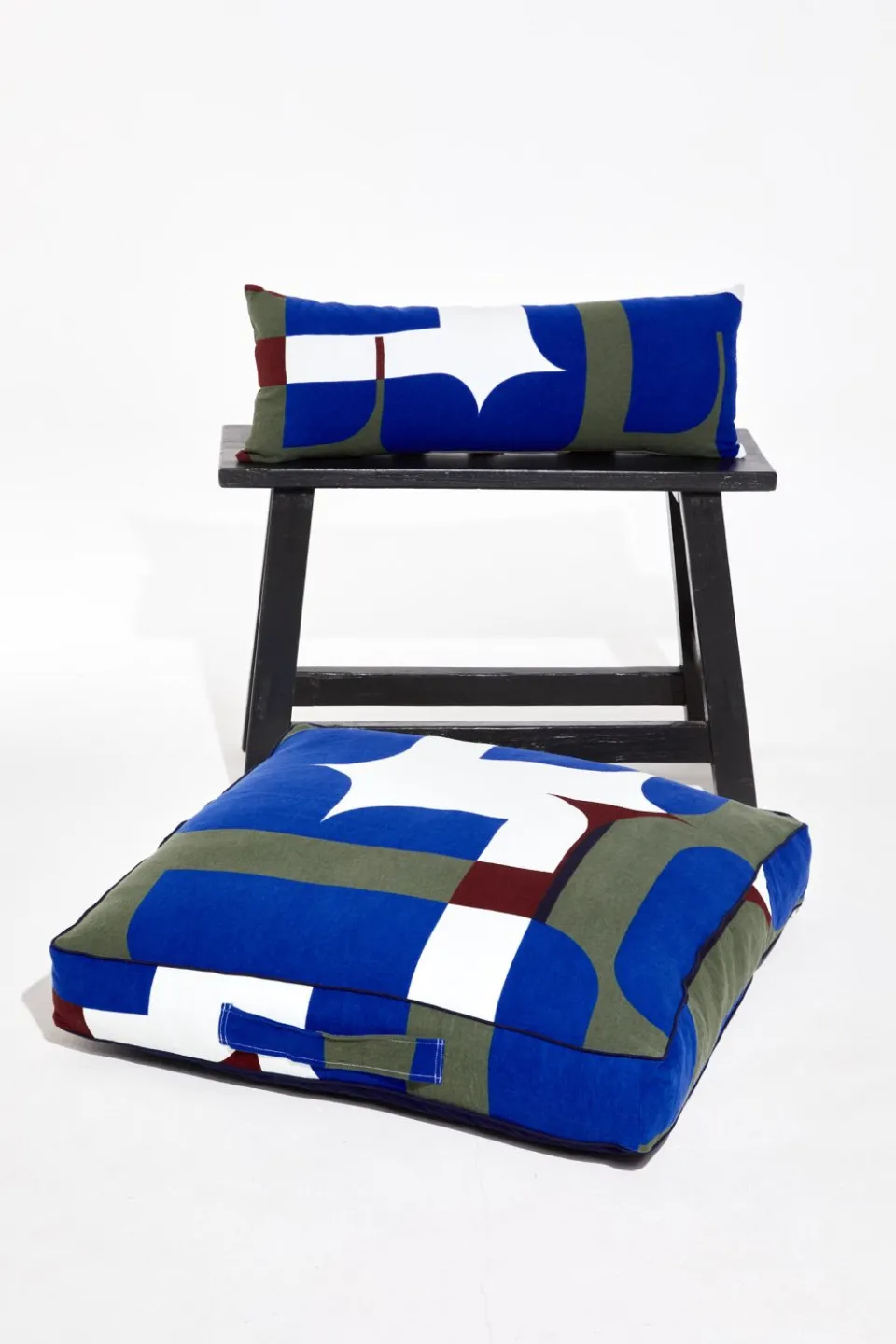 Clearance Mapoésie Housse de Coussin De Sol Chance Bleu 80/80/12Cm