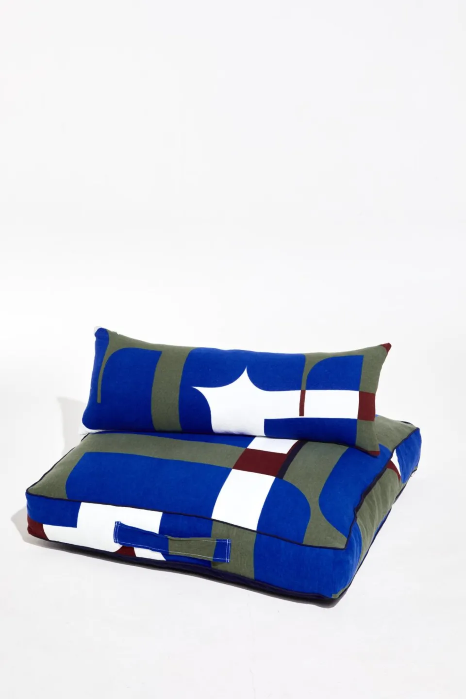 Clearance Mapoésie Housse de Coussin De Sol Chance Bleu 80/80/12Cm
