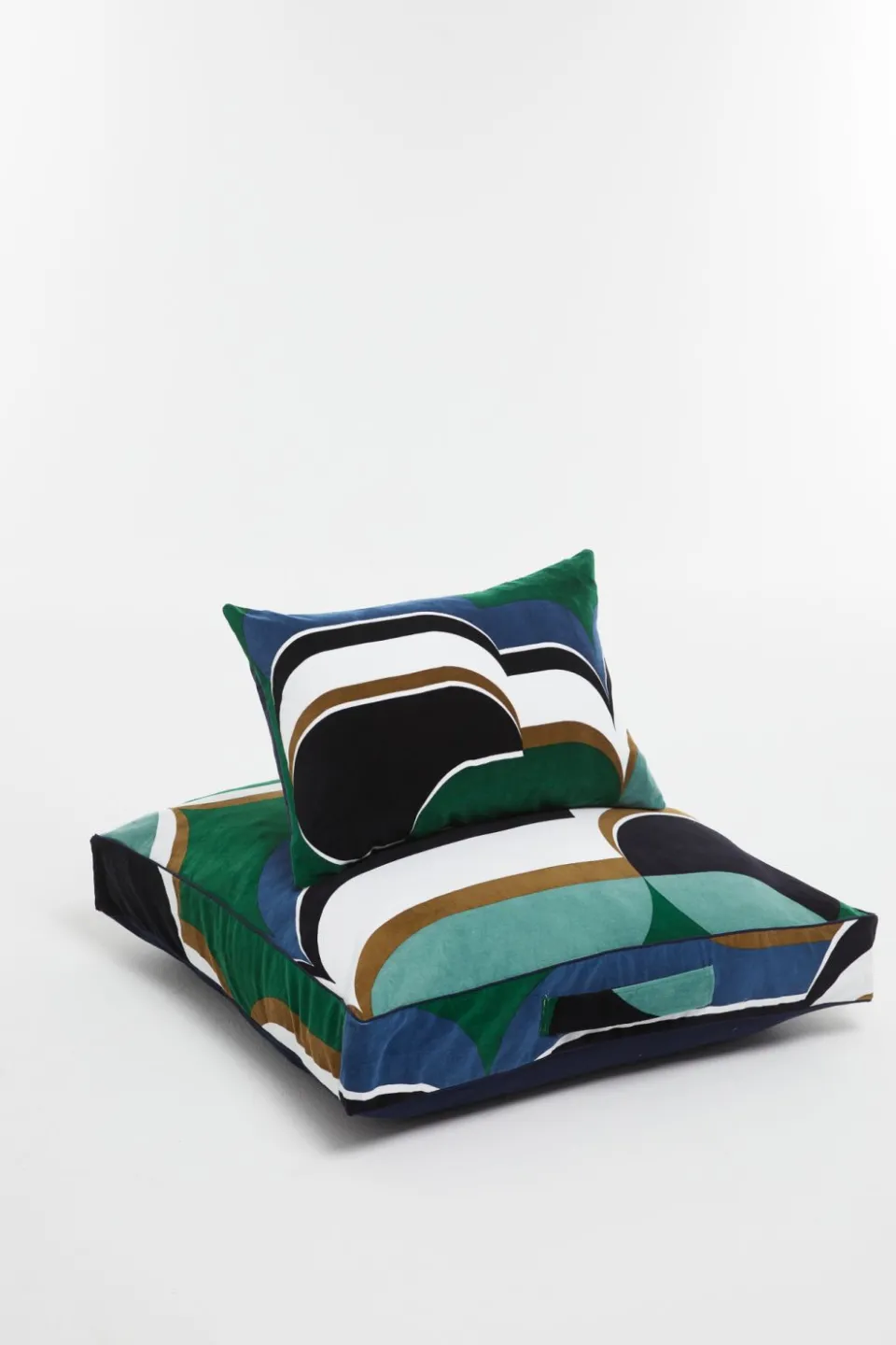 Best Mapoésie Housse De Coussin De Sol Wonder Vert 80/80/12Cm