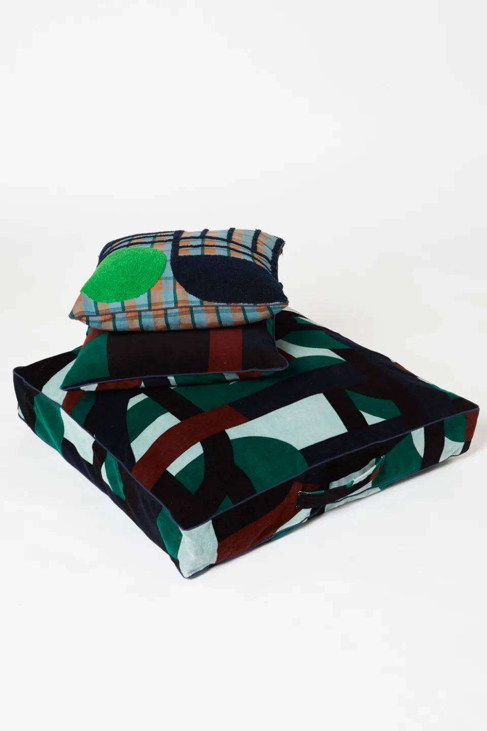Sale Mapoésie HOUSSE DE COUSSIN DE SOL VISION EMERAUDE