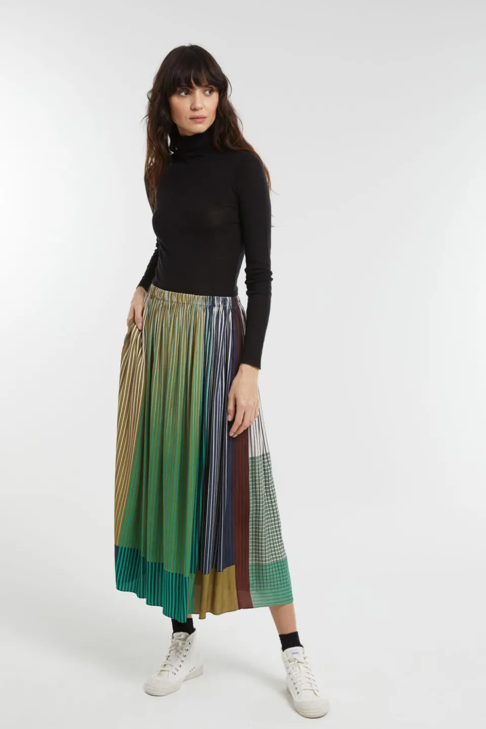Clearance Mapoésie Jupe Romeo Vibrant Vert