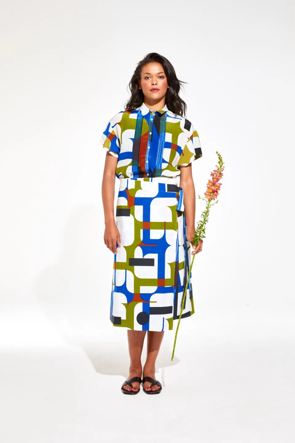 Sale Mapoésie Jupe Zoe Calice Bleu